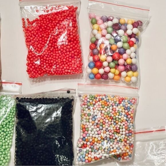 OPount Multi Styrofoam Clear Fishbowl Bead Colorful Add-Ins DIY Slime Craft Kit - Picture 5 of 14